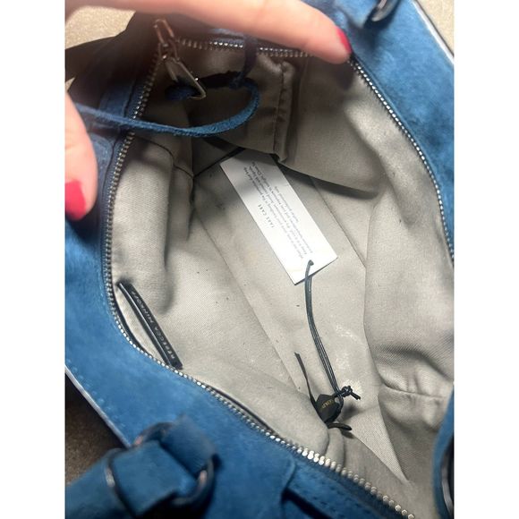 NWT Rebecca Minkoff Avery Mini Tote | Lake Blue - Picture 10 of 11